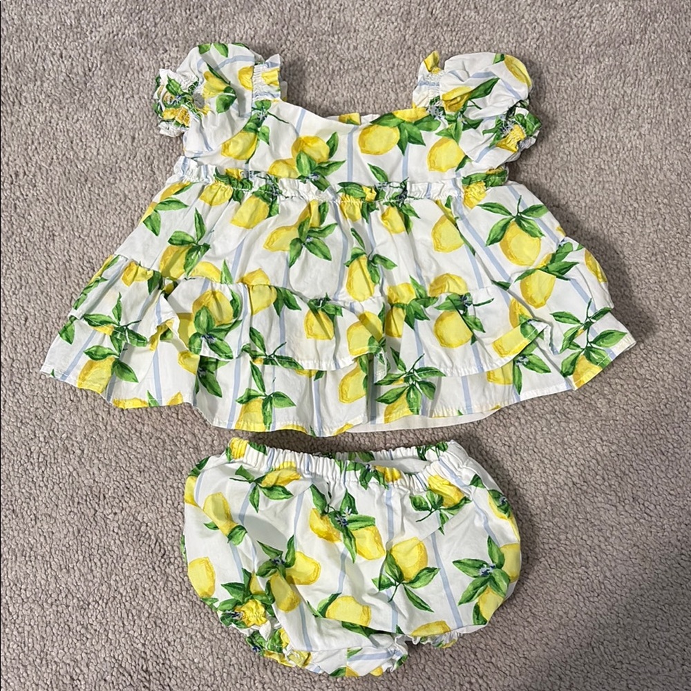 Janie and Jack Lemon 2-pc Set